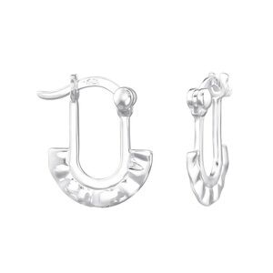 Elegant Sterling Silver Hoop Earrings